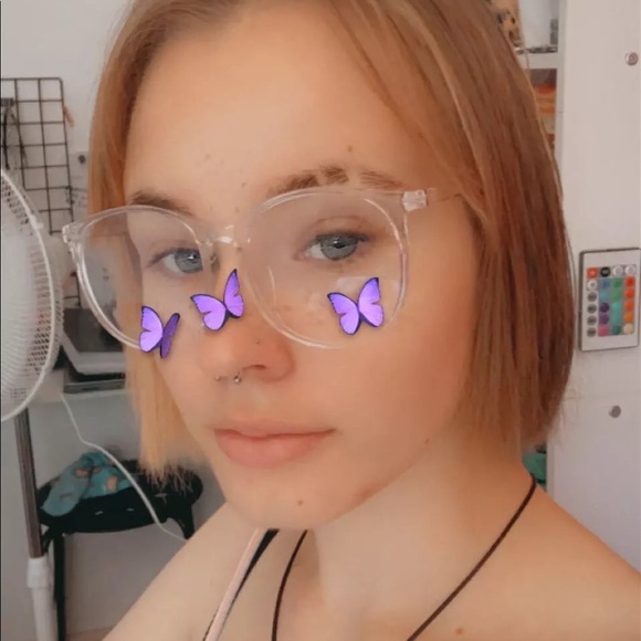 Glass frames optical transparent blue light blocking glasses computer round - Picture 14 of 16